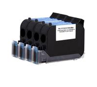 MRHZKE 25. Cartucho de Tinta de 4 mm Compatible con impresoras de Mano Eco solvente Invisible Tinta de 600 fpi Cartucho de Fecha de vencimiento portátil(25.4mm Blue)