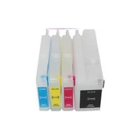 MRHZKE 4PC 712xl Cartucho de Tinta Reabastecimiento Compatible con DesignJet T630 T650 T210 T230 T250 Las impresoras Funciona con 712 712xl Cartuchos Chip Desechables incluidos