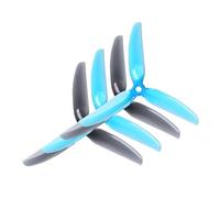 MRHZKE 5 x 4 3 x 3 V2S 5043 5 pulgadas 3 hélice tri compatible con drones y aviones multirotor (40 piezas azul cristalino)