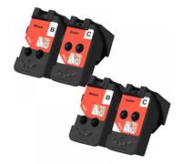 MRHZKE Cabezal de impresión QY6-8001 QY6-8017 para CA91 Cartucho de Tinta CA92 para Usar con G1100 G1110 G2100 G2110 G3100 G3110 G4100 G4110 Impresoras(2Black 2Color)