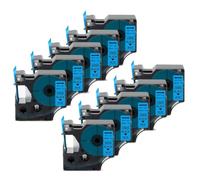 MRHZKE Cartucho de Cinta de Etiqueta 10pk D1 45803 Compatible con Las impresoras de LabelManager 420p y LabelPoint 350(Black on Blue)