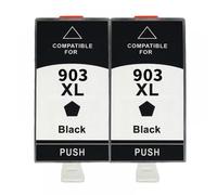 MRHZKE Cartucho de Tinta 903 y 903XL para la Impresora OfficeJet Pro 6961 y Otros Modelos con Chip(2 Black)