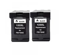 MRHZKE Cartucho de Tinta Compatible Reemplazo de 123xl para 123 XL Funciona con 123 Deskjet 1110 2130 2132 2133 2134 3630 3632 3637 4513 Impresoras(2 Black)