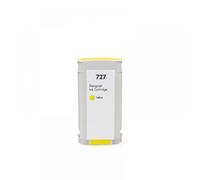 MRHZKE Cartucho de Tinta de Tinte de 300 ml de 130 ml con Chip Compatible con 727 727XL de impresoras y designJet T920 T930 T1530 T2530 T1500 T2500 Serie(Y 130ml Dye)