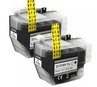 MRHZKE Cartucho de Tinta LC3219XL para impresoras de la Serie MFC J5330DW J5335DW J5730DW J5930DW J6530DW J6930DW J6935DW(2PCS Black)