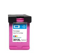 MRHZKE Cartucho de Tinta Recargable Compatible para impresoras de Escritorio 301 301xl 1000 1010 1011 1012 1015 1050 1050a 1051 1055 1056 1510 Trabaja con múltiples Modelos(HP301XL C)