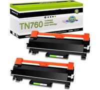 MRHZKE Cartucho de tóner para Modelos de Impresora DCP-L2550DW HL-L2350DW Reemplazo para TN760 TN730 con Chip(2PK)