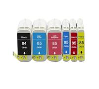 MRHZKE Cartuchos de Tinta compatibles para 84 85 C5016A C5017A C5018A 130 130GP 130NR 30 30GP 30N 90 90GP 90R C9425A Reemplazo de tóner magnético(1 Set)