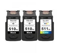MRHZKE Cartuchos de Tinta para IP2700 MP240 MP250 MP270 MP280 MP480 MP490 MP492 Impresoras PG510 CL511 Reemplazo(2Black 1Color)