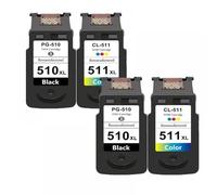 MRHZKE Cartuchos de Tinta para IP2700 MP240 MP250 MP270 MP280 MP480 MP490 MP492 Impresoras PG510 CL511 Reemplazo(2Black 2Color)