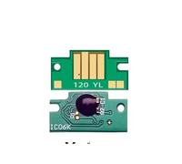 MRHZKE Chip de Cartucho Compatible PFI 120 PFI120 para ImagePrograf TM 200 TM 205 TM 300 TM 305 Impresoras Chips de Arco de reemplazo(1PC-Y)