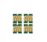 MRHZKE Chip T41F versión Europea para la Serie SureColor T3400 T5400, incluidos los Modelos T41F2 T41F3 T41F4(1 Set - BK C M Y)