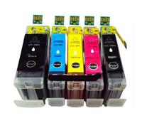 MRHZKE Ink Cartridge 5 Pack For IP4500 IP5100 IP5200 IP6700 IP7500 IP7600 PGI-5BK CLI-8BK CLI-8C CLI-8M CLI-8Y