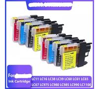 MRHZKE Los Cartuchos de Tinta para impresoras Incluyen LC61 LC38 LC985 LC39 LC67 LC1100 LC980 Modelos DCP-J140W MFC-J265W J410 J415W J220(2set 8PK)