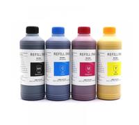 MRHZKE Tinta de Pigmento para impresoras 500 ml por Botella para Modelos 955 953 965 963 952 964 10 82 912 905 903 Tinta Recargable(Pigment-4color)