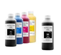 MRHZKE Tinta pigmentada Resistente al Agua, 1000ML, Compatible con PFI 120, 320, 307, 707, para impresoras TM-200, TM-205, TM-300, TM-305, IPF 830, 840, 850(Matte Black)