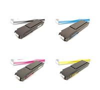 MRHZKE Tóner Negro remanufacturado de Rendimiento Extra, Paquete de 4 Colores, 10 500 páginas, Compatible con impresoras C400 y C405, 106R03524, 106R03525, 106R03526, 106R03527, 8000 páginas