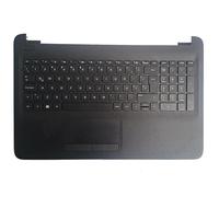 MRHZKE TPN C125 TPN C126 TEQUEVA LATPAP Laptop Compatible con Cubierta Superior Palmrest y Parte de reemplazo del Panel táctil para computadoras portátiles(Black)