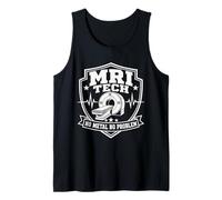 MRI Tech Ningún Metal No Problem Imágenes por Resonancia Médica Camiseta sin Mangas