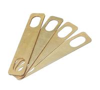 MRiiVE 4PCS Placa de Cuello de Guitarra Junta de Guitarra Reemplazo de Accesorios de Junta de Refuerzo de CuñA de Cuello de Guitarra (Dorado)