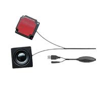 MRiiVE Pegar Exterior Escritorio Ordenador Sonido Surround Mini Altavoz USB Oculto Altavoces Escritorio DIY