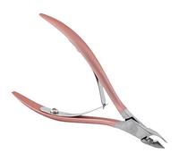 MRiiVE - Pinzas para empujar las cutículas de uñas, alicates de corte de cortador, removedor de piel muerta manicura herramienta de aseo de arte pinza de uñas, color rosa