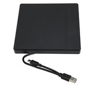 Mrisata Caja de Unidad de DVD Externa Usb3.0 Caja de Unidad de DVD Externa Caja de Reproductor de DVD para Computadora Portátil Caja de Regrabadora de CD ROM Caja de Lector de