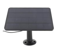 Mrisata Cargador de Cámara de Panel Solar 10W de Alta Eficiencia IP66 Soporte Ajustable a Prueba de Lluvia con Cable de 9.8 Pies para Videos de Timbre 2 Toilmell 3 Toilebell 2k Cámaras (CSP4W-O-B)