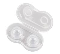 Mrisata Corrector de Pezones de 2 Piezas, Aspirador de Silicona Transparente, Chupadores de Pezones Indoloros para Mujeres Embarazadas que Amamantan, Ayuda para la Lactancia Materna para