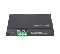 Mrisata Decodificador DMX512, Controlador de Atenuación LED RGB de 3 Canales con Modo de Música y Salida de Alta Potencia, para Bares, Hoteles, Pubs de 12 V a 24 V