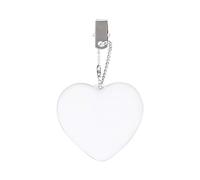 Mrisata Luz LED para Bolso en Forma de Corazón, Luz Decorativa, Táctil Inteligente, Encendido con Llavero (Blanco)