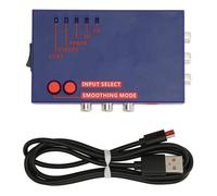 Mrisata RetroScaler 2x, Convertidor de Vídeo de Latencia Cero para Salida HDMI 240p 480i 288p 576i NTSC PAL a 480p 576p, con Modo de Paso para Compatible con Consolas de Juegos Re (Azul)