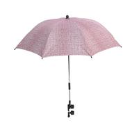 Mrisata Sombrilla para Cochecito de bebé, Parasol con Clip con Abrazadera Ajustable, Sombrilla de Protección Solar para Cochecito de Playa Al Aire Libre, Versión Grande de 85 Cm (Rojo vaquero)