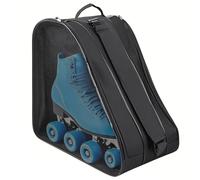 Mritrit Bolso para patines de hielo y patines en línea Estuche para patines para niños Bolso para patinaje sobre hielo y esquí con correa de transporte ajustable para patines y botas de hielo 38x25x36