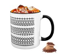 Mritrit Fuck This Shit Taza con Mensaje Oculto 350 ml Taza de Café de CeráMica con Mensaje Oculto para Oficina Y Amigos Regalo Divertid (Blanco y Negro)