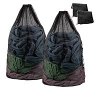 Mritrit Paquete de 2 bolsas grandes de malla para la colada, 70 x 90 cm, bolsas resistentes para lavadora con cordón para ropa, ropa de cama y juguetes de peluche (bolsas de red extra resistentes)