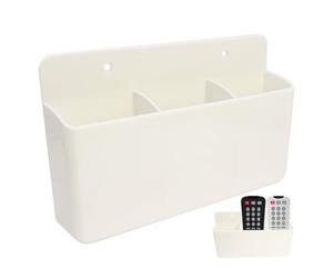 Mritrit Porta Mandos de TV Pared, Soporte Mando Pared Adhesivo, Organizador Mandos, Soporte Universal para Mando a Distancia para Hogar Oficina y Escuela (Blanco)