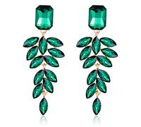 Mrkeung - Pendientes colgantes de piedra preciosa, diseño de araña con forma de lágrima, 26, multicolor 29, talla única