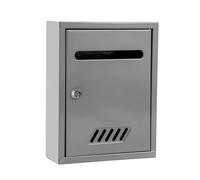 MRKU Buzón con Cerradura, Montaje en Pared, buzón de sugerencias, se Puede Utilizar para Guardar revistas, periódicos, Sobres y Documentos.