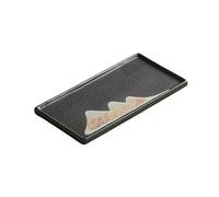 MRKU Cesta de Frutas Bandeja de té Moderna Desayuno Kung Fu Cerámica Seco Hogar Simple Retro Gresio Cerámica Accesorios Mesa de Centro