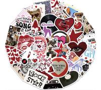 Mrltau 100 Pcs Sticker Aesthetic, Vinyl Kindle Sticker, Downtown Girl Bookish Sticker, Wasserfest Laptop Sticker, Ästhetisch Cute Sticker, Y2k Sticker