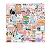 Mrltau 120 Pegatinas Bookish para Kindle, Funda, Merchandising Kawaii, Ordenador Portátil y Libros