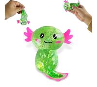 Mrltau Axolotl Sugar Squeeze Toy, Squishy Axolotl Spielzeug, 10 × 10 cm, Axolotl Antistressball Kinder Erwachsene (Verde)