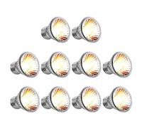 MRNHA 10 Bombillas de Lámpara para, Bombillas de Luz UV para Tomar, Luz de Calefacción, Lámpara Solar de Espectro Completo para Anfibios, 50 W