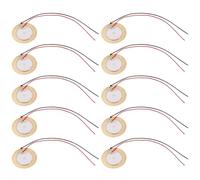 MRNHA 10 Piezas de Placa de Oblea de CeráMica PiezoeléCtrica PiezoeléCtrica de 27 Mm de DiáMetro para Altavoz Zumbador
