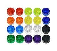 MRNHA 20 Piezas Coloridas Pedal de Efecto de Guitarra Pedal Topper Pie Clavo Tapa de ProteccióN para Tapa de ProteccióN de Pedal de Efecto de Guitarra