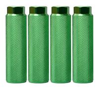 MRNHA 4 Piezas Clavijas de Bicicleta, AleacióN de Aluminio Antideslizante Pedales de Bicicleta de Pie Clavijas BMX para Ejes de 3/8 Pulgadas Accesorios de Bicicleta, Verde