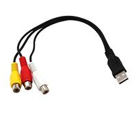 MRNHA Cable USB a 3RCA USB Hembra a 3 RGB Video AV Adaptador Compuesto Cable Convertidor Cable Conector Cable para TV PC DVR