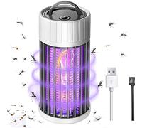 MRNHA LáMpara de Mosquitos, USB Electric Bug Zapper 360 ° UV Fly Zapper, Luz PortáTil para Matar Insectos Interior y Exterior para Dormitorio Hotel