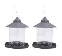 MRNHA Paquete de 2 Comederos para Pájaros para Colgar Al Aire Libre, Diseño de Pagoda Retro, Instalación Divertida, Comedero para Pájaros, Que Atrae Pájaros Salvajes